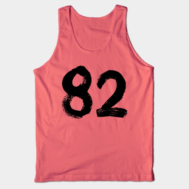 Number 82 Tank Top by Erena Samohai